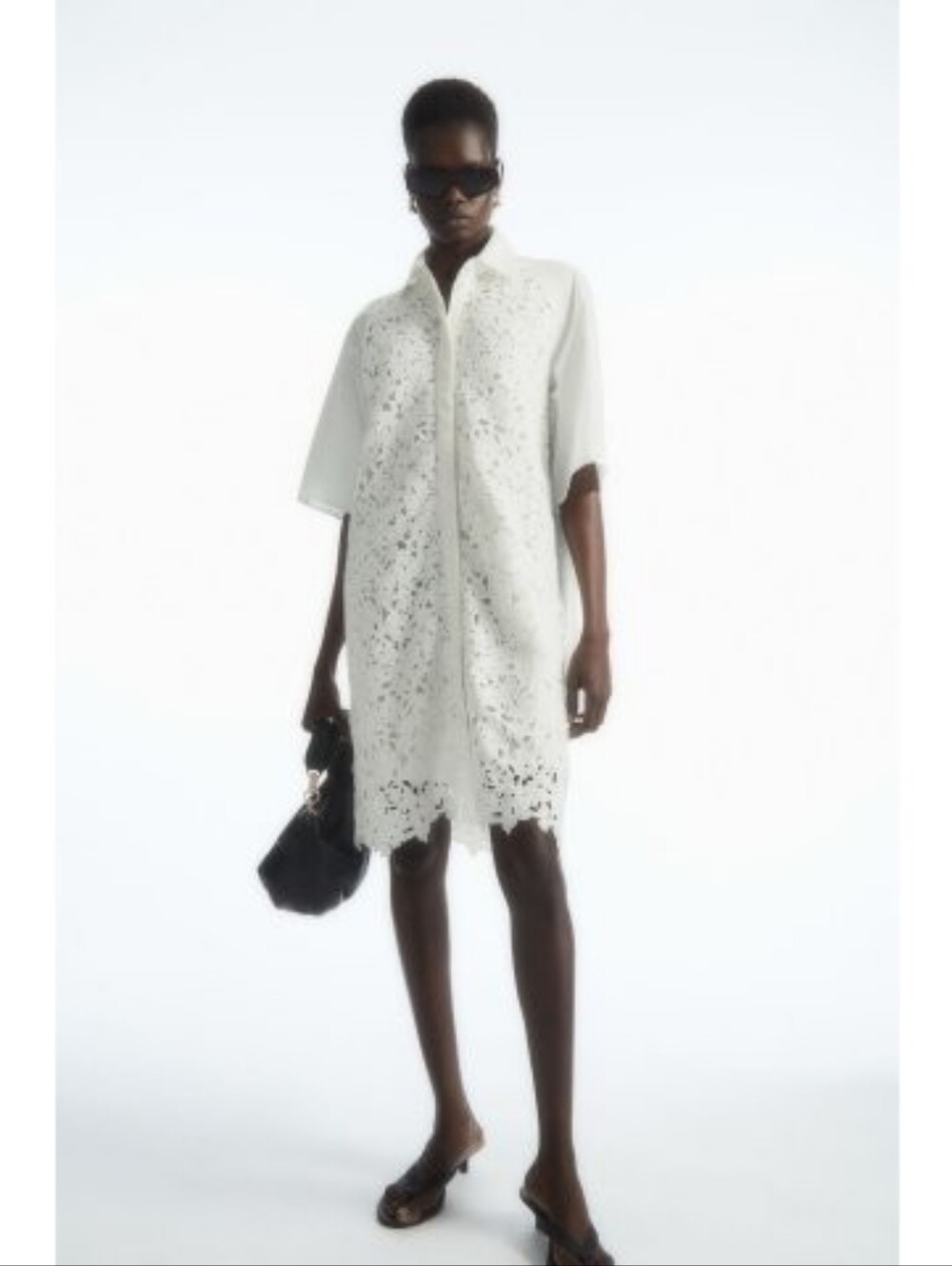 COS Broderie Anglaise Shirt Dress ,sz.4